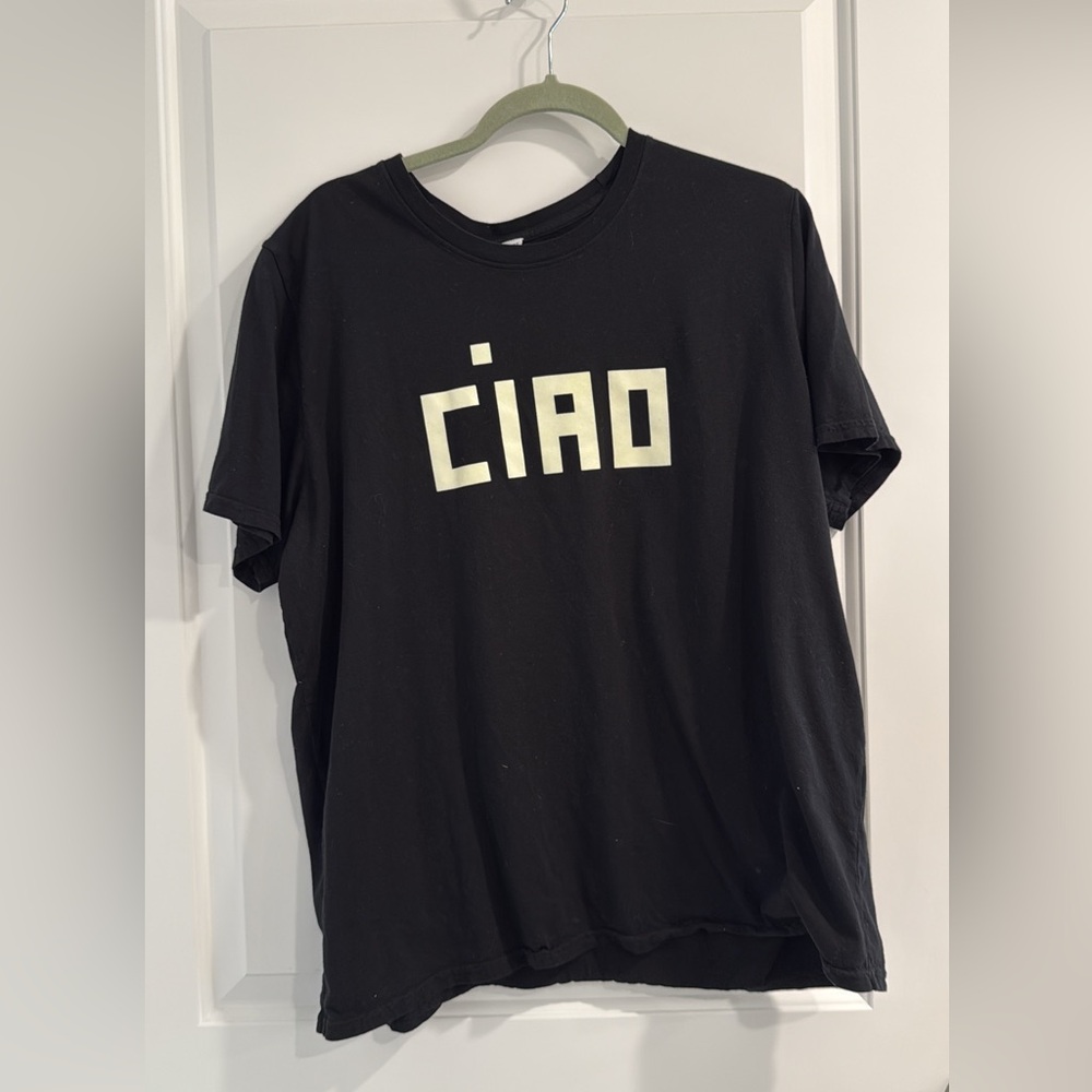 Clare V Size XL CIAO Tee (Black)